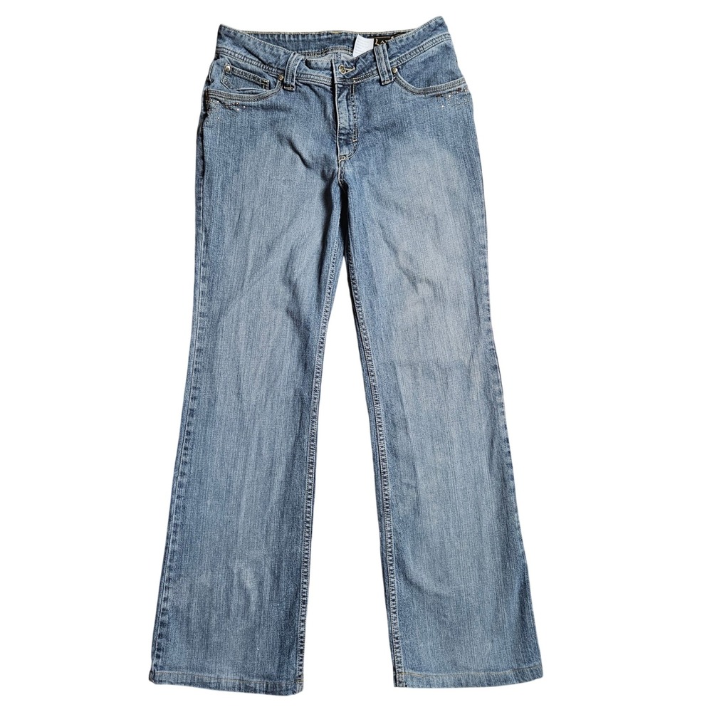 Lawman‎ Womens Bootcut Jeans Rhinestone Embellished Pockets 11/32 Boho Western